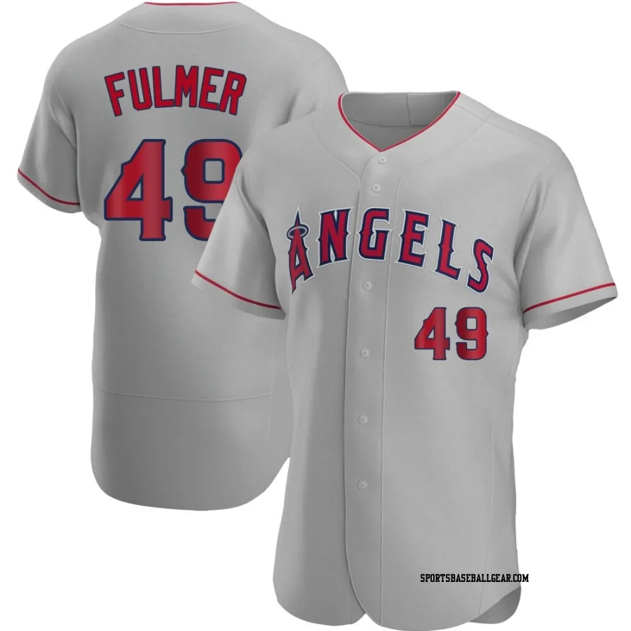 Carson Fulmer Men's Los Angeles Angels Gray Authentic Road Jersey