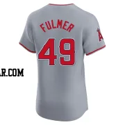 Carson Fulmer Men's Los Angeles Angels Gray Elite Road Jersey