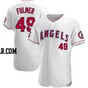 Carson Fulmer Men's Los Angeles Angels White Authentic Jersey