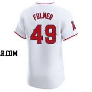 Carson Fulmer Men's Los Angeles Angels White Elite Home Jersey