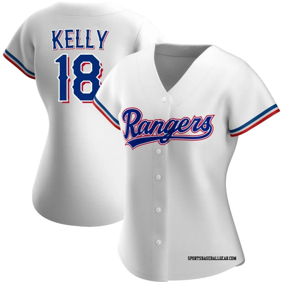 Carson Kelly Women's Texas Rangers White Authentic Home Jersey