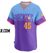 Carson Palmquist Men's Colorado Rockies Purple/Light Limited Blue 2025 City Connect Jersey