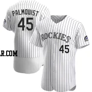 Carson Palmquist Men's Colorado Rockies White Authentic Home Jersey