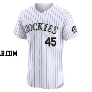 Carson Palmquist Men's Colorado Rockies White Elite Home Jersey