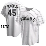 Carson Palmquist Men's Colorado Rockies White Replica Home Jersey
