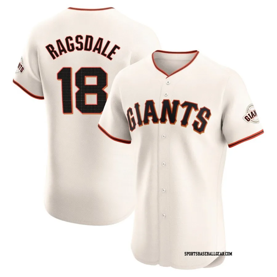 Carson Ragsdale Men's San Francisco Giants Cream Elite Home Jersey