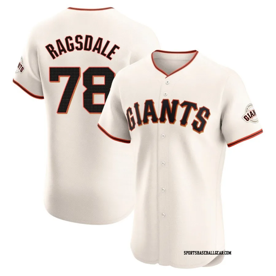 Carson Ragsdale Men's San Francisco Giants Cream Elite Home Jersey