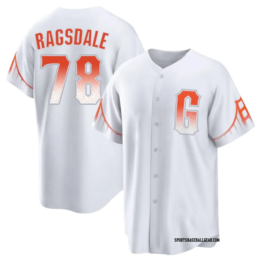 Carson Ragsdale Men's San Francisco Giants White Replica 2021 City Connect Jersey