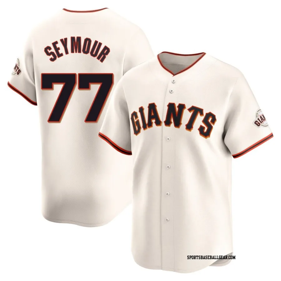 Carson Seymour Men's San Francisco Giants Cream Limited Home Jersey