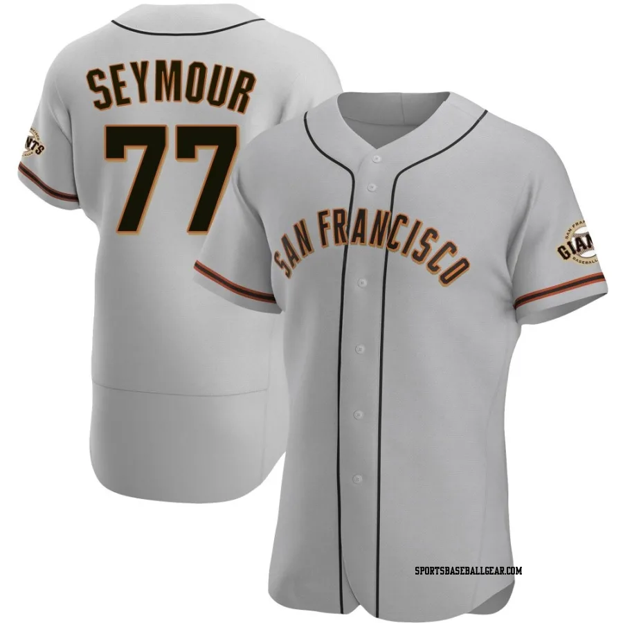 Carson Seymour Men's San Francisco Giants Gray Authentic Road Jersey