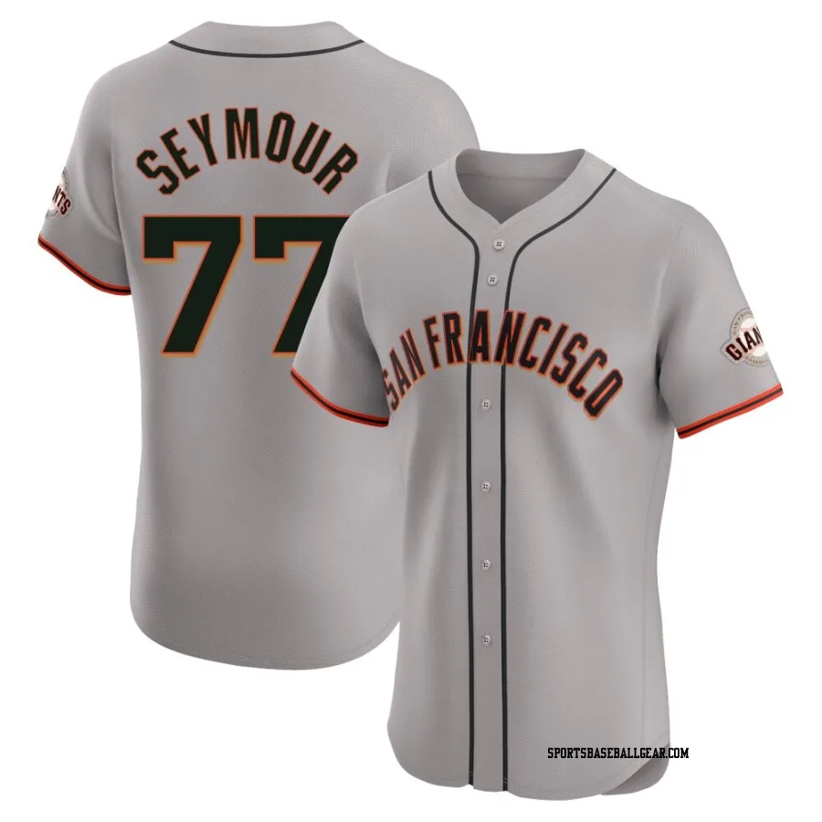Carson Seymour Men's San Francisco Giants Gray Elite Road Jersey