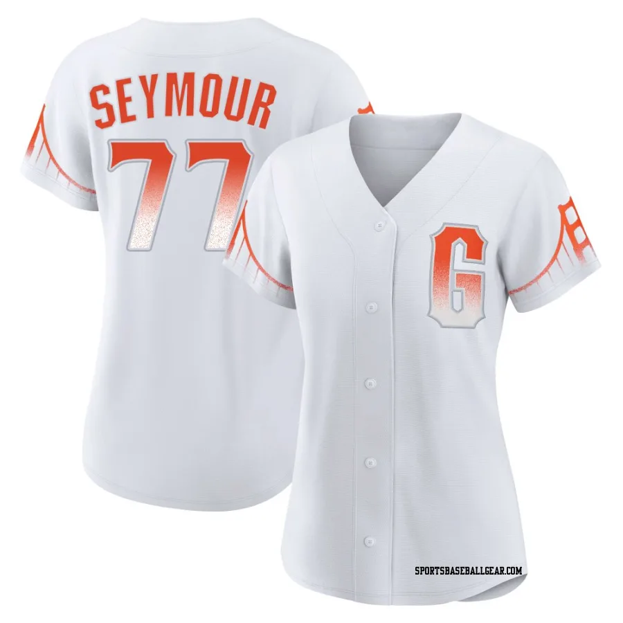 Carson Seymour Women's San Francisco Giants White Replica 2021 City Connect Jersey