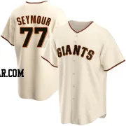 Carson Seymour Youth San Francisco Giants Cream Replica Home Jersey