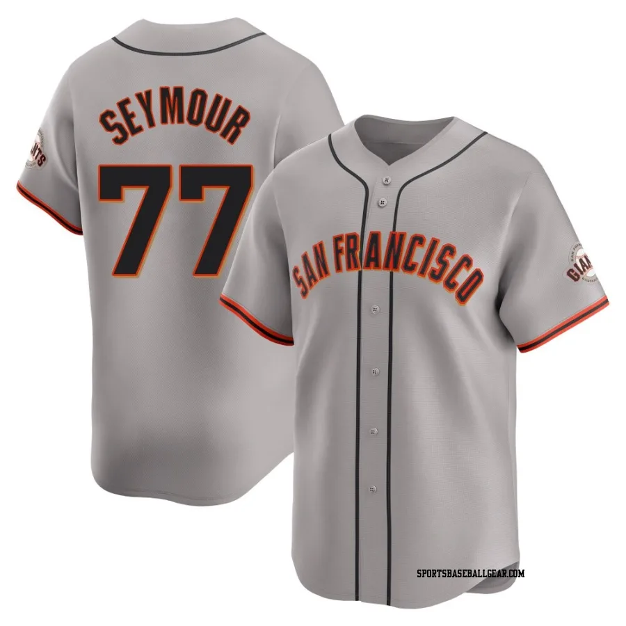 Carson Seymour Youth San Francisco Giants Gray Limited Away Jersey