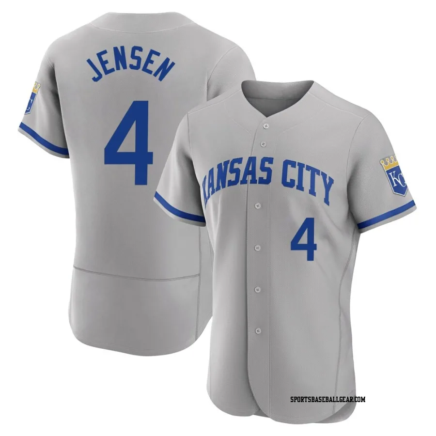Carter Jensen Men's Kansas City Royals Gray Authentic 2022 Road Jersey