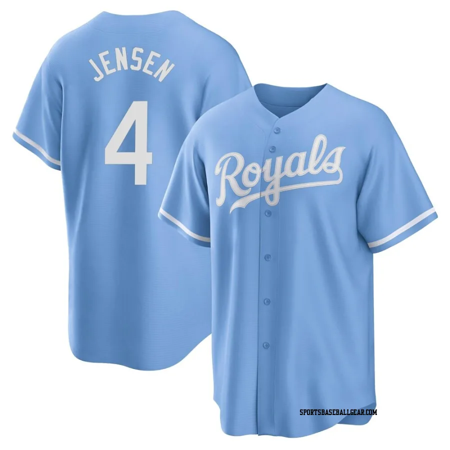 Carter Jensen Youth Kansas City Royals Light Blue Replica 2022 Alternate Jersey