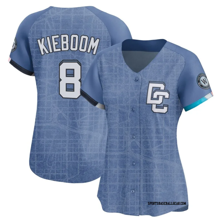 Carter Kieboom Women's Washington Nationals Blue Limited 2025 City Connect Jersey