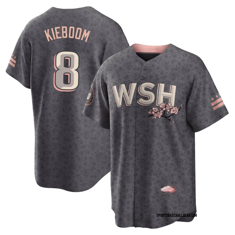 Carter Kieboom Youth Washington Nationals Gray Replica 2022 City Connect Jersey