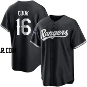Casey Cook Youth Texas Rangers White Replica Black 2023 World Series Champions Jersey