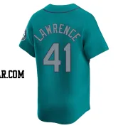 Casey Lawrence Men's Seattle Mariners Aqua Limited Alternate Jersey