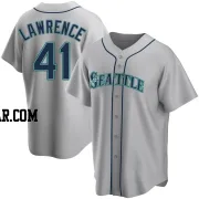 Casey Lawrence Men's Seattle Mariners Gray Replica Road Jersey