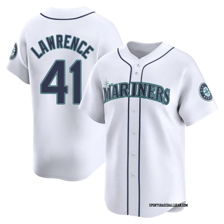 Casey Lawrence Men's Seattle Mariners White Limited Home Jersey