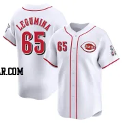 Casey Legumina Men's Cincinnati Reds White Limited Home Jersey