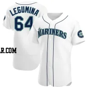 Casey Legumina Men's Seattle Mariners White Authentic Home Jersey
