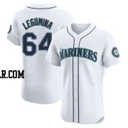 Casey Legumina Men's Seattle Mariners White Elite Home Jersey