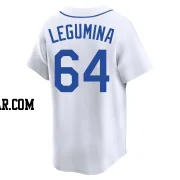 Casey Legumina Men's Seattle Mariners White Limited Throwback Cooperstown Collection Jersey