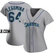 Casey Legumina Women's Seattle Mariners Gray Authentic Road Jersey