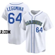 Casey Legumina Youth Seattle Mariners White Limited Throwback Cooperstown Collection Jersey