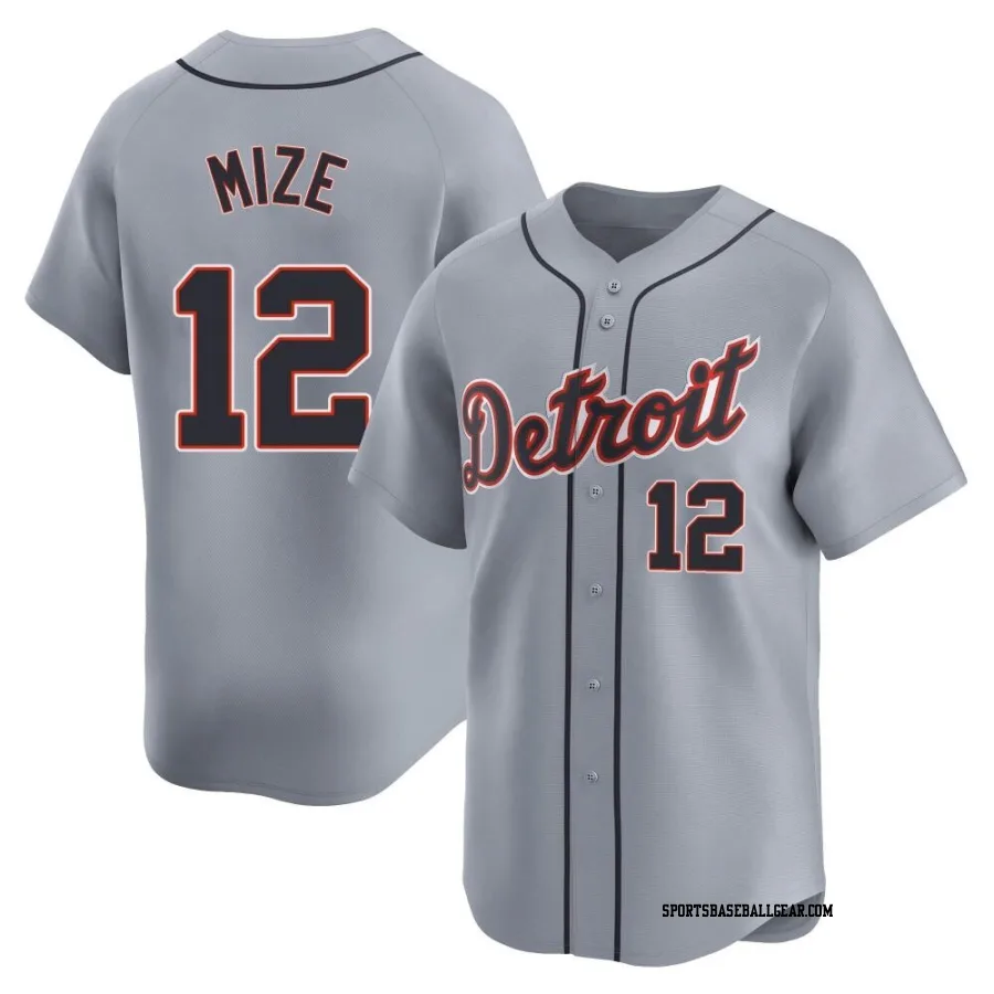 Casey Mize Men's Detroit Tigers Gray Limited Road Jersey