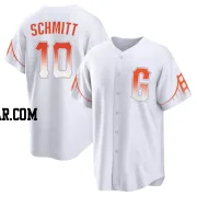 Casey Schmitt Men's San Francisco Giants White Replica 2021 City Connect Jersey