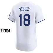 Cavan Biggio Men's Kansas City Royals White Elite Home Jersey