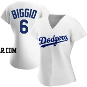 Cavan Biggio Women's Los Angeles Dodgers White Replica Home Jersey