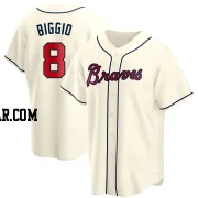 Cavan Biggio Youth Atlanta Braves Cream Replica Alternate Jersey