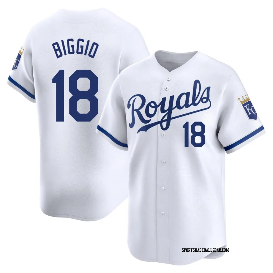 Cavan Biggio Youth Kansas City Royals White Limited Home Jersey
