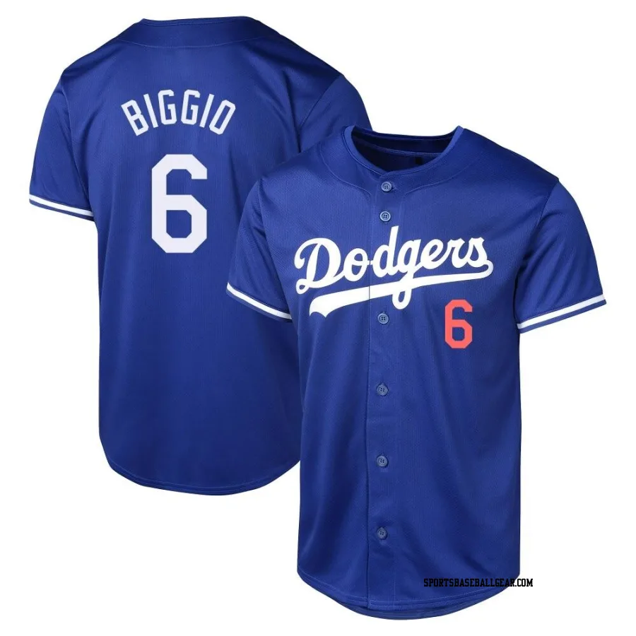 Cavan Biggio Youth Los Angeles Dodgers Royal Limited Alternate Jersey