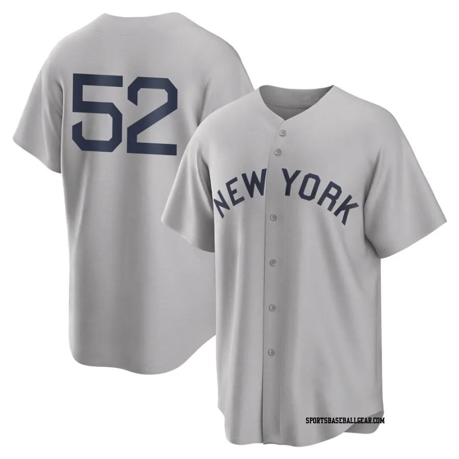 CC Sabathia Men's New York Yankees Gray Replica 2021 Field of Dreams Jersey