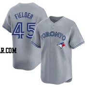 Cecil Fielder Youth Toronto Blue Jays Gray Limited Away Jersey