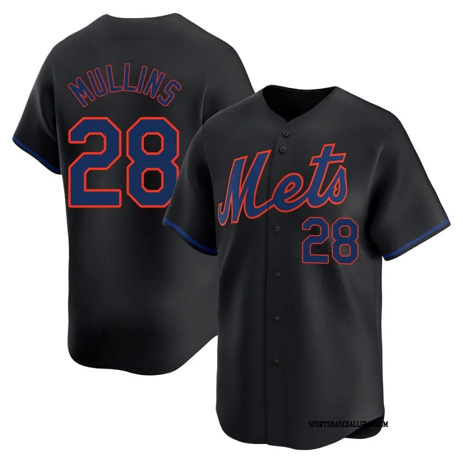 Cedric Mullins Men's New York Mets Black Limited Alternate Jersey