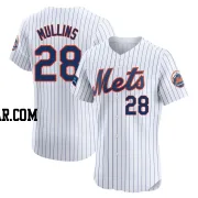 Cedric Mullins Men's New York Mets White Elite Home Patch Jersey
