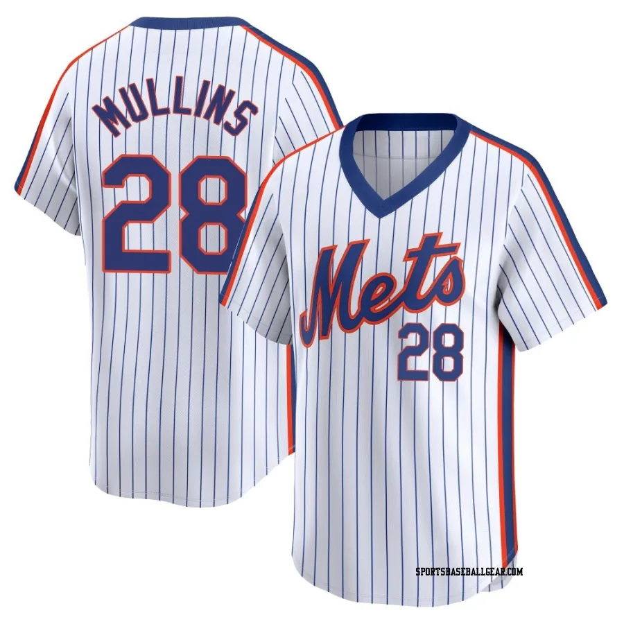 Cedric Mullins Youth New York Mets White Limited Cooperstown Collection Jersey