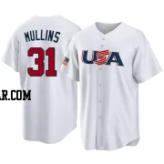 Cedric Mullins Youth USA Baseball White Replica 2023 World Baseball Classic Jersey