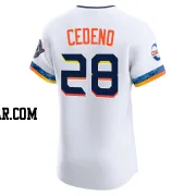 Cesar Cedeno Men's Houston Astros White Elite 2025 City Connect Jersey