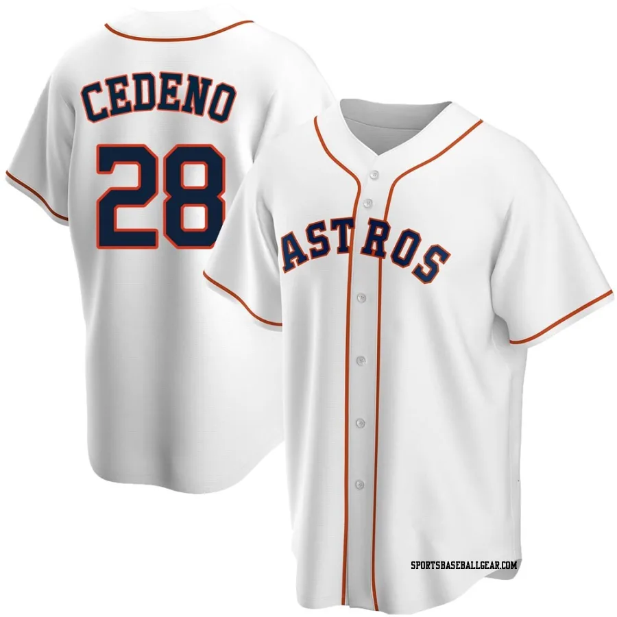 Cesar Cedeno Men's Houston Astros White Replica Home Jersey