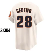 Cesar Cedeno Youth Houston Astros Cream Limited Throwback Cooperstown Collection Jersey