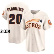 Cesar Geronimo Men's Houston Astros Cream Limited Throwback Cooperstown Collection Jersey