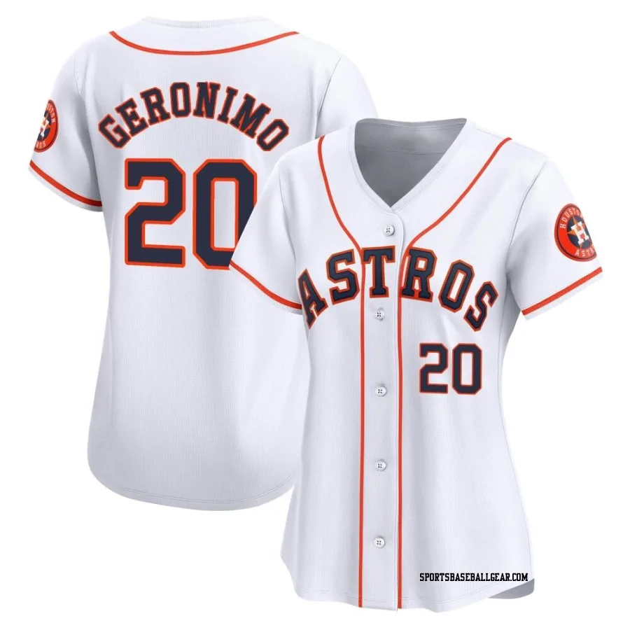Cesar Geronimo Women's Houston Astros White Limited Home Jersey